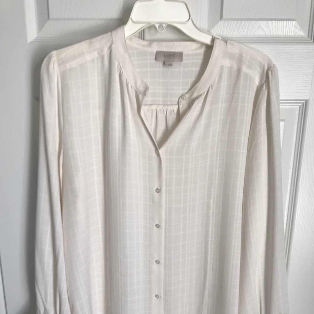 Loft Winter White Blouse